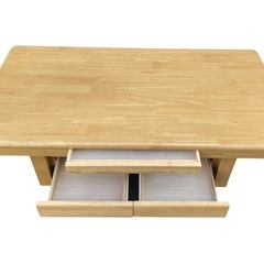 【2510001】木製センターテーブル（引き出し収納付き）の画像
