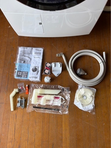 J0204 日立　HITACHI 10/6kg 洗濯10kg 乾燥6kg   2018年　　取説、付属品付　ドラム洗濯機　　大型ドラム