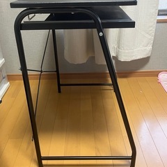 【無料】　デスク　机　1人用　ブラックの画像
