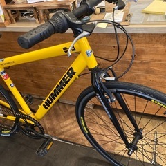 HUMMER前後タイヤ・後輪チューブ新品！】7段変速 700×28cクロスバイク