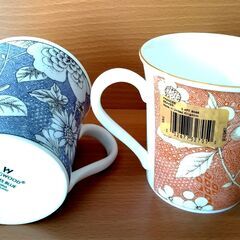 Wedgewood 白磁製 コーヒーカップ（2個）の画像