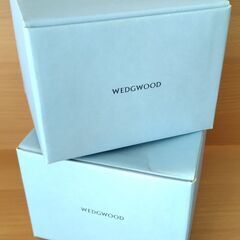 Wedgewood 白磁製 コーヒーカップ（2個）の画像
