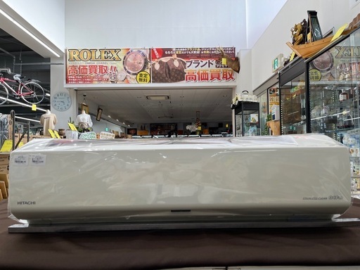 【ジャングルジャングル岸和田和泉インター】⭐︎取付料金込み⭐︎エアコン ヒタチ RAS-W22J 2019年製 ステンレス・クリーン 