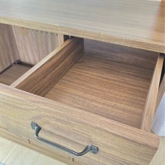 食器棚 レンジボード ダークブラウン　  の画像