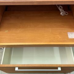 ✨️ジモティー割引✨️【ジャングルジャングル堺初芝店】　レンジ台　ブラウン　幅(W)900mm × 奥行(D)490mm × 高さ(H)850mm　堺市（東区　西区　北区　南区　堺区　美原区）高石市　泉大津市　忠岡町　和泉市　松原市　大阪狭山市の画像