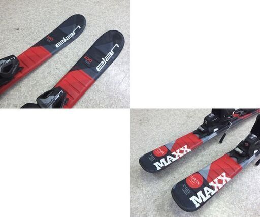 elan 100cm ジュニアスキー キッズスキー MAXX U-FLEX 調整ビンディング付き板 カービングスキー GRIP WALK エラン 札幌市 屯田店