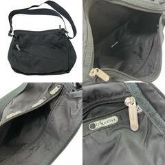186001 現状品 LeSportsac レスポートサック ショルダーバッグ　まとめ ブラック ナイロン レディース 2点まとめ売り [0000000001587]の画像