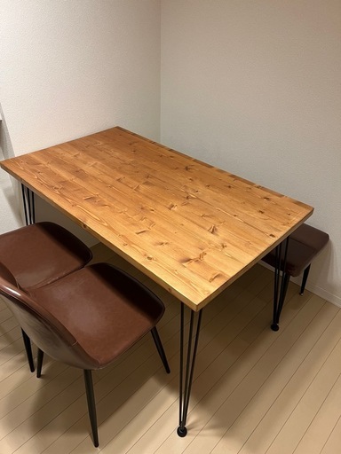 【決まりました】LOWYA ダイニングテーブル椅子ベンチ４点セット