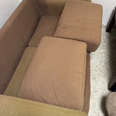 無印良品　2人掛けソファの画像
