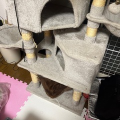 キャットタワー　グレーの画像