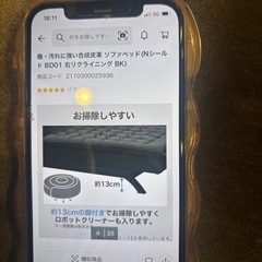 ソファーベッドの画像