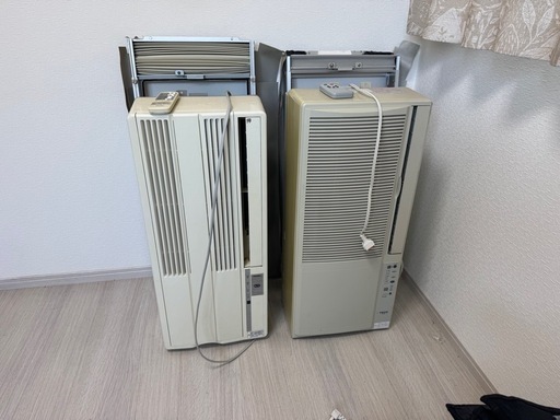 お譲り先が来まりましたm(__)m　6畳用　窓用エアコン　2台セット