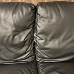 2人用ソファー　黒の画像