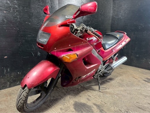 ★支払総額8.8万円★関東圏内即日配送可能！全車走行テスト済みです！カワサキ ZZR250 赤 EX250H 人気のZZR！ 4スト、センスタ付き！ 2気筒マフラー！ 社外グリップ！