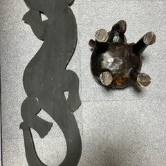 【お取引き中】アジアン壁掛けと花台の画像