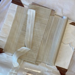 夏3点セット露の着物と長襦袢との帯の画像