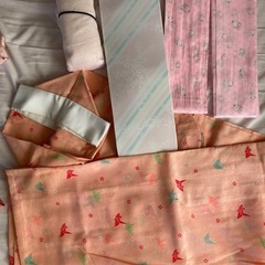 半衿，帯揚げ、帯紐、小物セットの画像