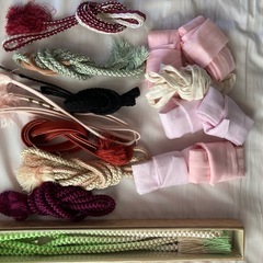 半衿，帯揚げ、帯紐、小物セットの画像
