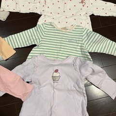 長袖 カットソー レギンス　80 90 100の画像