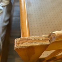 木製ベビーべベッドの画像