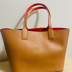 kate spade ケイトスペード　トートバッグ　リバーシブル　ベージュ/レッドの画像