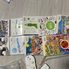 任天堂Wii本体と
ゲーム9本の画像