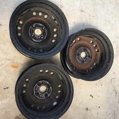 ダイハツ純正スチールホイール14インチ中古3本の画像