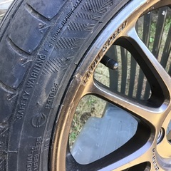 15インチ5j pcd100 4穴　アルミホイール中古　1本の画像