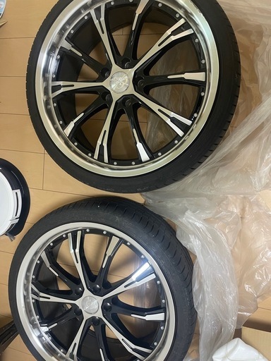 20インチホイール4本セット‼️タイヤバリ山‼️