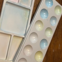 開明墨汁、顔彩、定規、パレットセットの画像