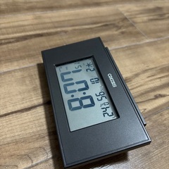 セイコークロック(Seiko Clock) 置き時計 黒メタリック　SQ790Kの画像
