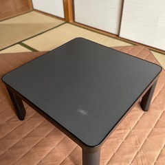 ニトリ コタツ テーブル 正方形 天板リバーシブル ブラウン 木目の画像