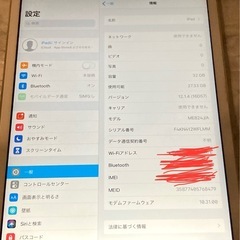 ★動作品★ iPad mini2 セルラーモデル A1490 シルバー 32GB　 Wi-Fi+Cellular の画像