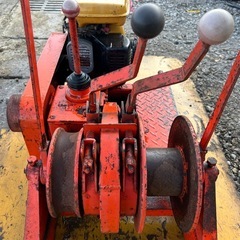 本宏製作所　集材機　ミニスーパー　F2 ウインチ　5馬力　ロビンエンジン　索道 船舶機械 架線 緊線　林業　椎茸原木　ワイヤー　宮崎　　の画像