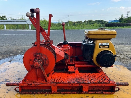 本宏製作所　集材機　ミニスーパー　F2 ウインチ　索道  架線 緊線　林業　椎茸　原木　ワイヤー　宮崎