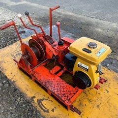 本宏製作所　集材機　ミニスーパー　F2 ウインチ　5馬力　ロビンエンジン　索道 船舶機械 架線 緊線　林業　椎茸原木　ワイヤー　宮崎　　の画像