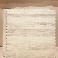 ニトリ　木目ジョイントマット 45×45cm 8枚入り ふち付き(WH 8P JM02)の画像