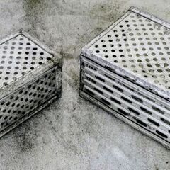 🍓 パンチングBOX／使い勝手抜群／卓上シェルフ／ディスプレイ／インテリア🤭の画像