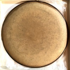 直径約30cm  高さ約2cm 　レトロトレー　海外土産の画像