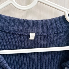 GU ジーユー　ネイビー　カーディガン　120の画像