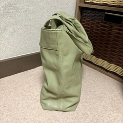 ピスタチオ色のバッグの画像