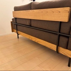 【値下可能です】unico TRELカバーリングソファ 2.5シーターの画像
