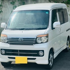 平成21年ダイハツアトレワゴン、カスタムターボR4WD、車検8年9月まで、(パワーウィンドウ、パワーミラー、パワードア、ナビゲーション)の画像