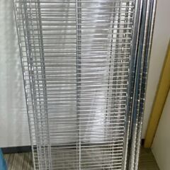 M578 スチールラック 4段 シルバー シェルフの画像