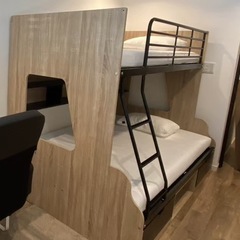 親子二段ベッド シングル＋セミダブル Lagos(ラゴス) この色です！の画像