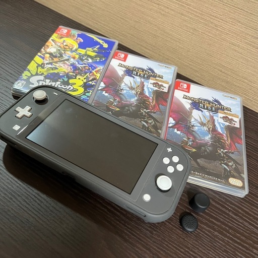 任天堂 switch lite スプラトゥーン3 モンハンライズ ソフト+本体まとめ売り