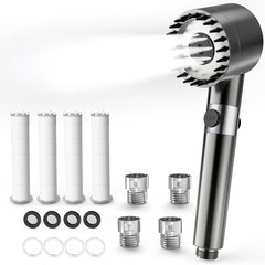 決まりました！【超美品】高水圧超微細 マイクロナノバブルシャワーヘッド 節水 マッサージ機能の画像