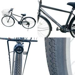 ★自転車★27インチ　6段変速　CRUZARD　鍵付き　コメリの画像