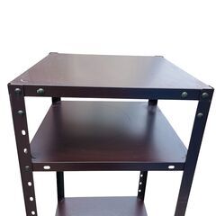 棚　ラック　シェルフ　3段　45cm×45cm×186cm　DIYキャスター取り付け済みの画像