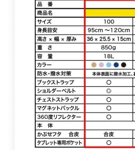 フットマーク　ラクサック　ランリュック　リュック